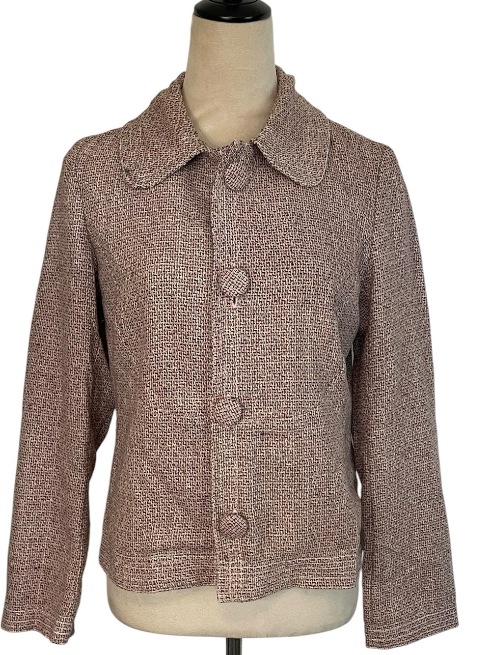 Y2K Kaity Pink Tweed Wool Blend Jacket – NWT